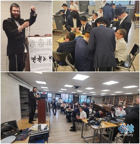 Oholei Torah Mesivta Learns About Proper Tefillin Placement