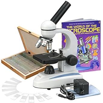 Amscope M C Ps Wm Compound Monocular Microscope Wf X And Wf X