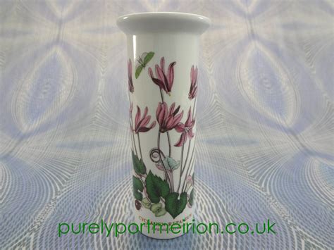 Portmeirion Pottery Botanic Garden Serif Vase Size Cyclamen Bg