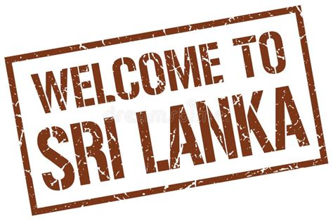 Welcome To Sri Lanka Stamp Stock Vector Illustration Of Template