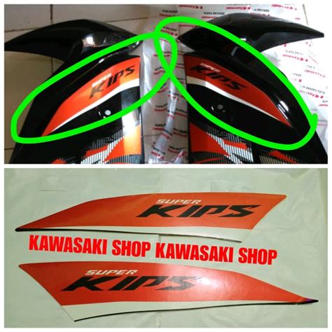 Jual Stiker Sticker Striping Superkips Sayap Body Fairing Ninja Rr 2014