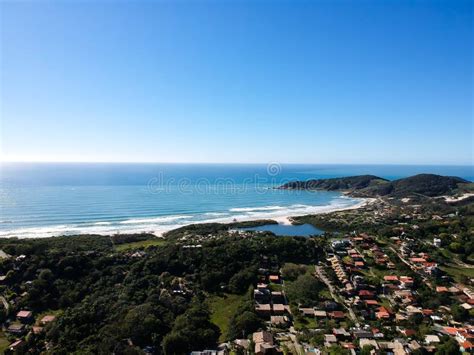 Drone View of Praia Do Rosa, Santa Catarina, Brazil Stock Image - Image ...