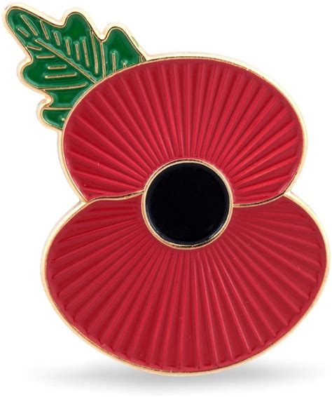 The Royal British Legion Ridge Poppy Badge Uk Jewellery