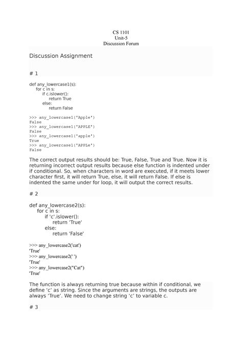 Cs Unit Discussion Programming Fundamental Cs Uopeople