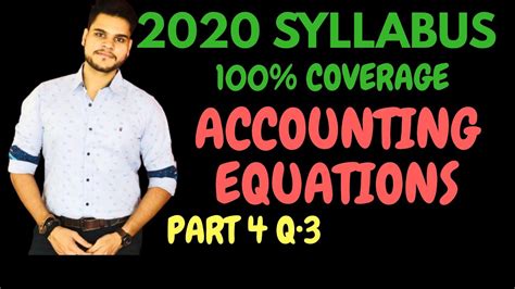 Accounting Equations Class Accounts Accountancy Questions Part