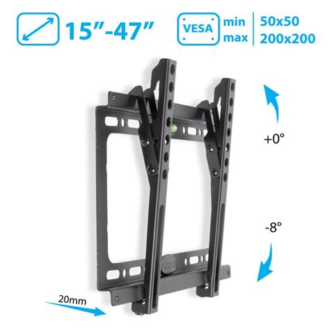 Кронштейн для телевизора настенный наклонный Kromax IDEAL-6 / до 47 ...