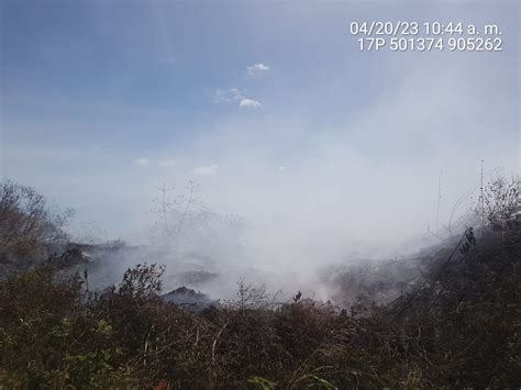 MiAMBIENTE Investiga Causas De Incendio En El Vertedero De Santiago En