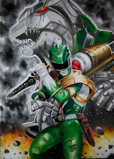 Green ranger and Dragon Zord by Metal-Inu on DeviantArt