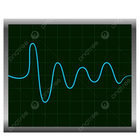 Normal Ecg Eletrocardiograma Gráfico Azul Batida Digital Vetor PNG