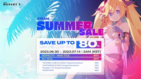 Djmax Official On Twitter Djmax Respect V Steam Summer Sale