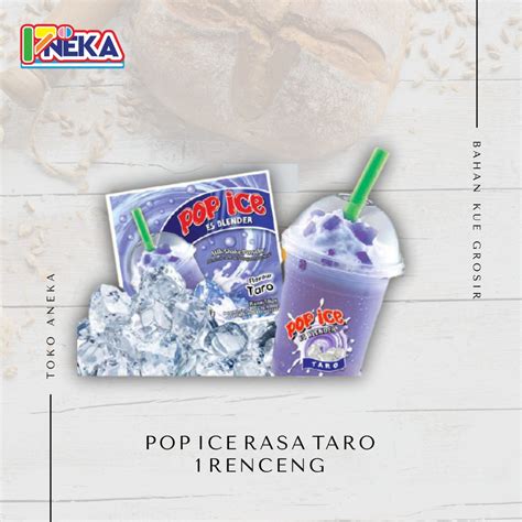 Jual Pop Ice Rasa Taro Renceng Shopee Indonesia