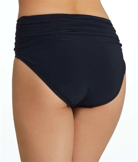 Magicsuit Black Solid Jersey Shirred Brief Swim Bottom Us 8 Nwot Ebay