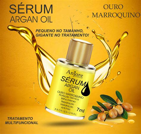 Kit Leo De Argan Serum Oil Ml Anjore Tratamento Profissional