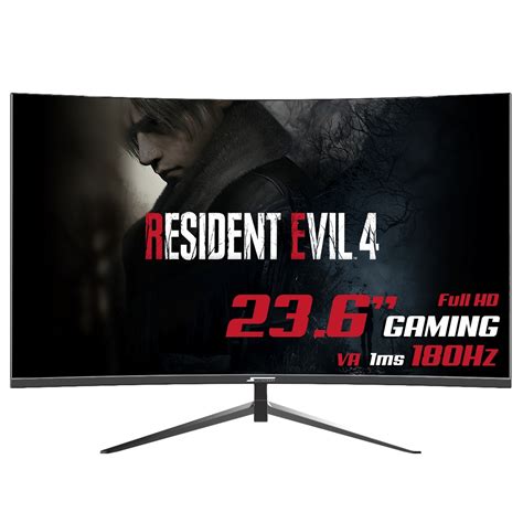 Monitor Gamer SuperFrame Precision 23 6 Pol Curvo Full HD 1ms