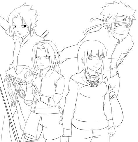 Naruto Shippuden Line art by Megalow on DeviantArt