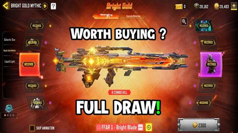 Mythic FFAR 1 Bright Blade Full Draw Codm Bright Gold Mythic Full