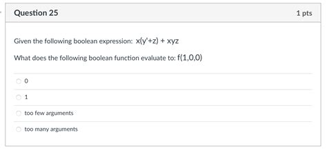 Solved Given The Following Boolean Expression Yz Z Xy Chegg