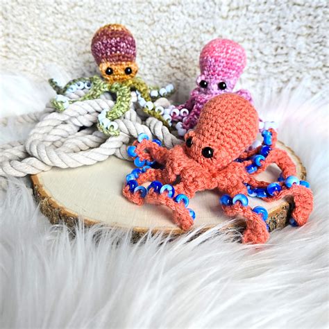 Ravelry Beaded Fidget Octopus Pattern By Emily Nigro