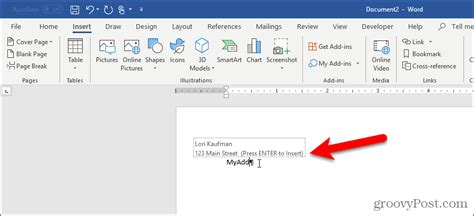 How To Create And Use Autotext Entries In Microsoft Word