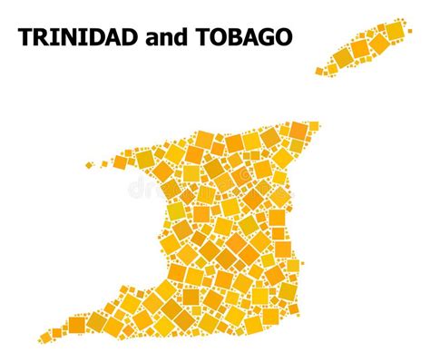 Oro Dot Trinidad Island Map Ilustraci N Del Vector Ilustraci N De