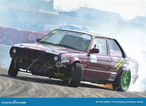 Car Drifting On A Race Track Editorial Stock Photo - Image: 56213858