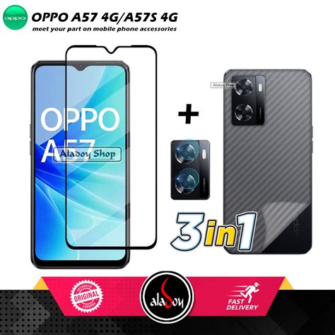 Jual Promo 3 In 1 Paket Tempered Glass Oppo A57 4g Oppo A57s 4g Oppo A57e 4g 2022 Free