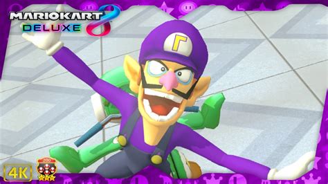 Mario Kart 8 Deluxe Dlc ⁴ᴷ Golden Dash Cup 200cc 3 Star Rank Waluigi Gameplay Youtube