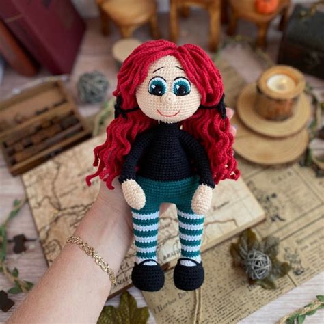 Crochet Pattern Doll Witch. TUTORIAL doll in English in PDF. - Inspire ...