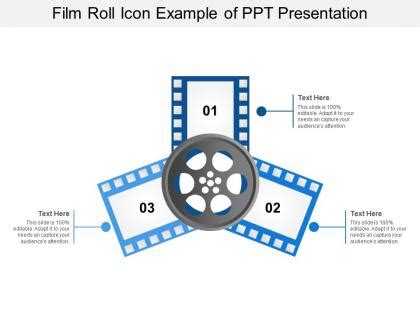 film roll icon powerpoint      slideteam