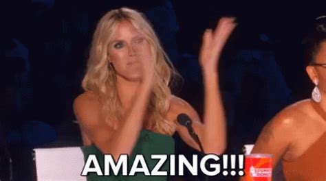 Amazing GIF - AGT AmericasGotTalent HeidiKlum - Discover & Share GIFs