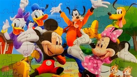 МИККИ МАУС и его Весёлые друзья - Собираем пазл для детей "Mickey Mouse ...