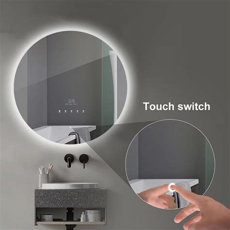 Miroir lumineux connecté Android wifi bluetooth Still diamètre 60 cm