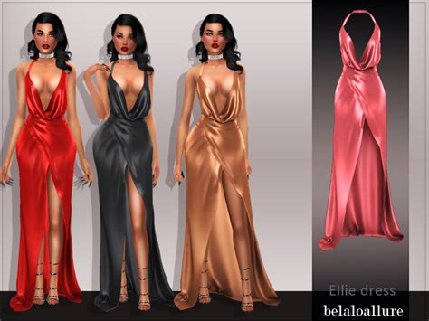 The Sims Resource Belaloallure Ellie Dress