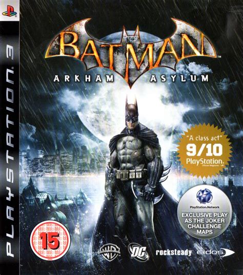 Batman: Arkham Asylum (2009) PlayStation 3 box cover art - MobyGames