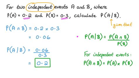 Question Video Calculating The Conditional Probability Of Two