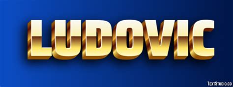 Ludovic Effet de texte et design de logos Prénom