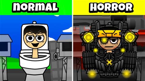 Sprunki Skibidi Toilet Remake Normal VS HORROR YouTube