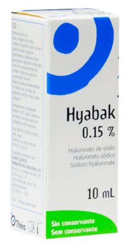 Hyabak Hialuronato De S Dio Solu O Oft Lmica Ml Edipharma