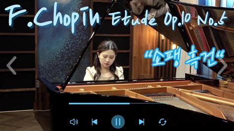 F Chopin Etude Op10 No5 쇼팽 에튀드 흑건 Youtube