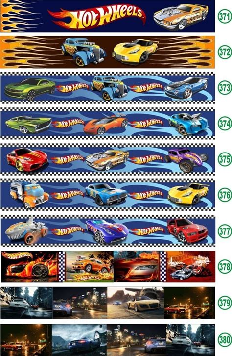 Faixas Border Adesivo Parede Hot Wheels Carros Tunados Parcelamento Sem Juros