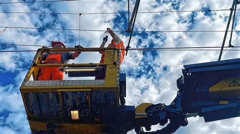 Konstanz Baum St Rzt Aufs Gleis Zugverkehr Zwischen Konstanz Und