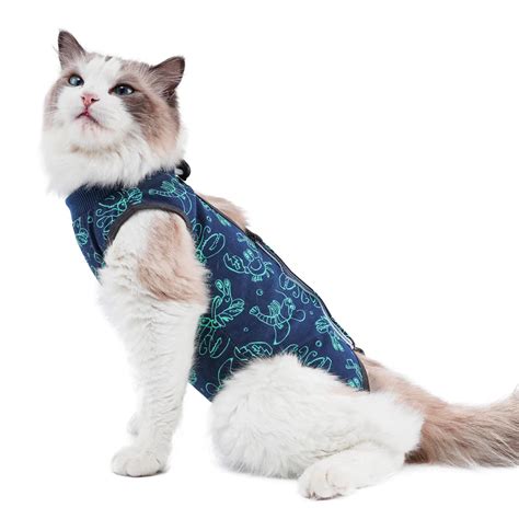 Kzrfojy Cat Surgery Recovery Suit Cat Onesie For Cats After Surgery For