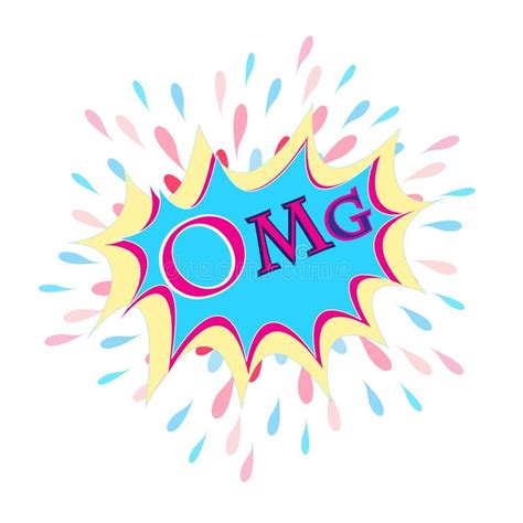 O.m.g Significado - Palavra Brilhante Omg Do Vetor Ilustração do Vetor - Ilustração de ...