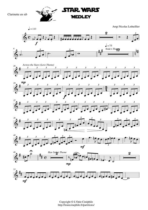 Music From Star Wars The Force Awakens Bb Clarinet Sheet 41 Off