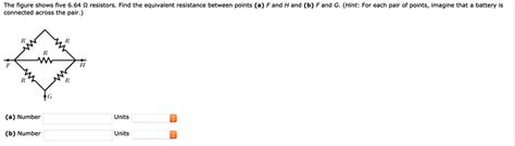 Solved The Figure Shows Five Resistors Find The Equivalent Resistance