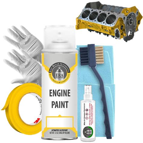 Yellow Engine Paint Kit – 2K High Temp Premium Spray Paint - ERA Paints