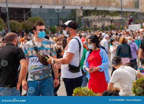 Georgia Tbilisi May 23 2021 Massive Protest Against Namakhvani HPP