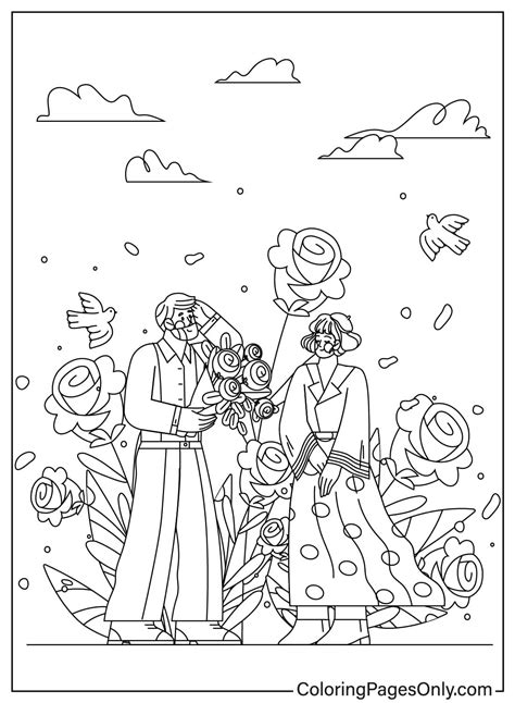 28 Pagine Da Colorare Di Bouquet Di Fiori ColoringPagesOnly