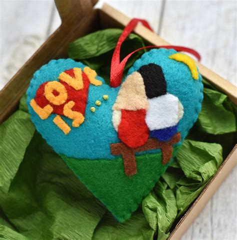 Heart Ornament Wedding Day T Wedding Day Decorations Love Is Felt Heart Ornament Felt