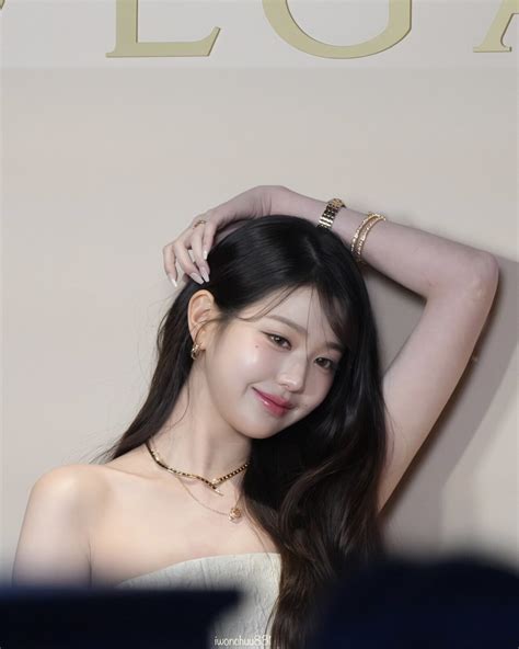 오늘자 아이브 장원영 불가리 쥬얼리 포토월 고화질 짤 치지직 에펨코리아